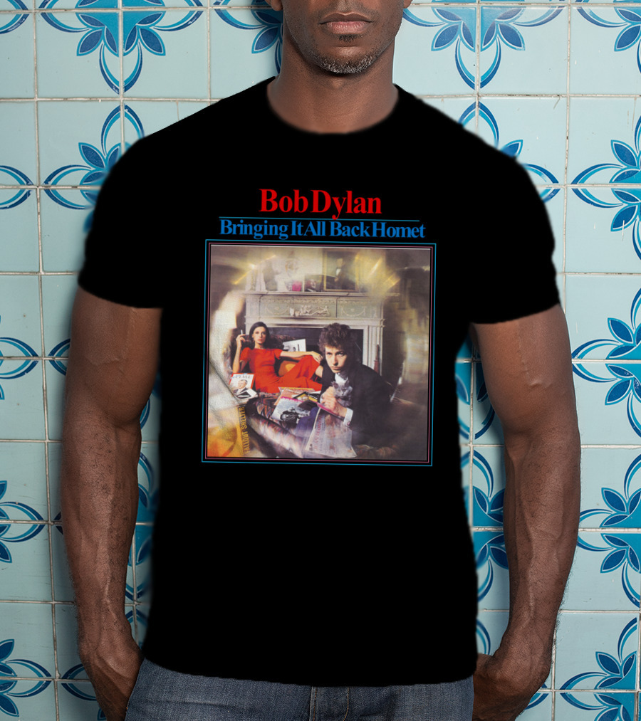 Bob Dylan Bringing It All Back Home Vintage Album Cover T-Shirt