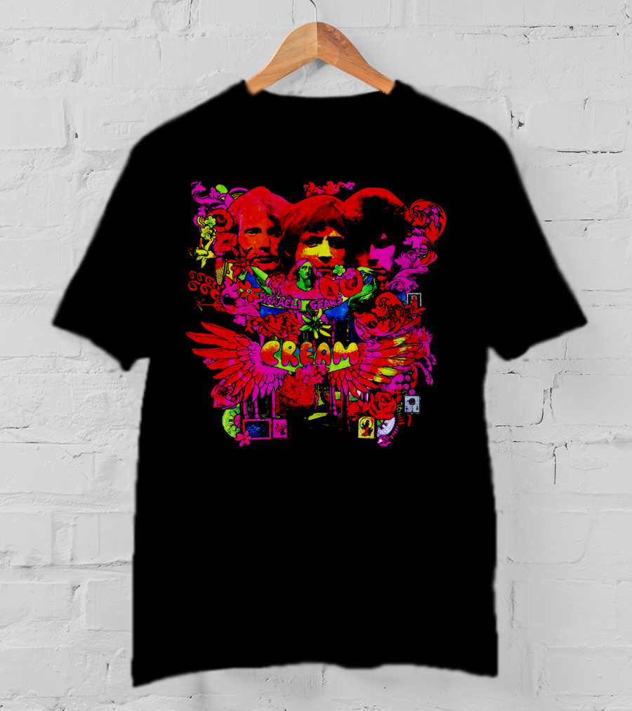 Cream Disraeli Gears 1967 Psychedelic Album Cover Art T-Shirt