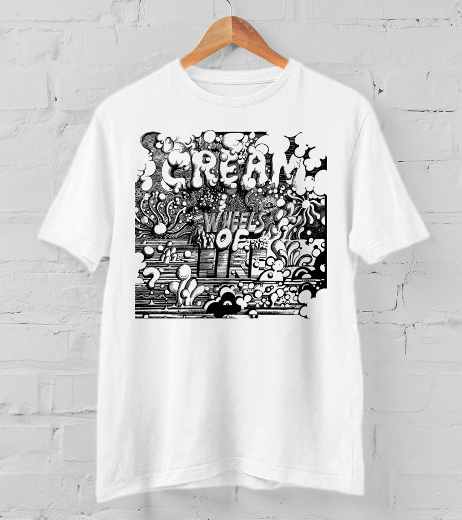 Cream Wheels Of Fire Psychedelic Album T-Shirt