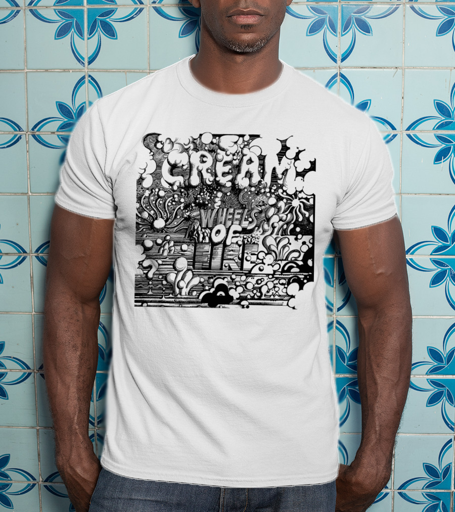 Cream Wheels Of Fire Psychedelic Album T-Shirt