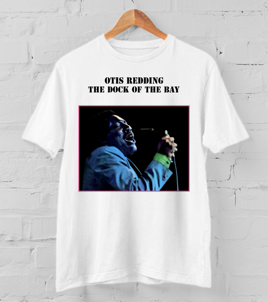 OTIS REDDING THE DOCK OF THE BAY 1968 Blue Suit Performance T-Shirt