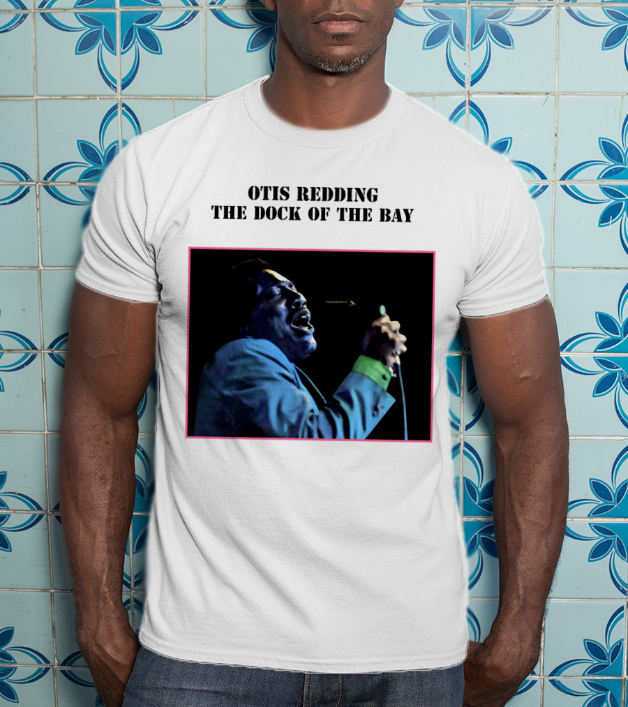 OTIS REDDING THE DOCK OF THE BAY 1968 Blue Suit Performance T-Shirt
