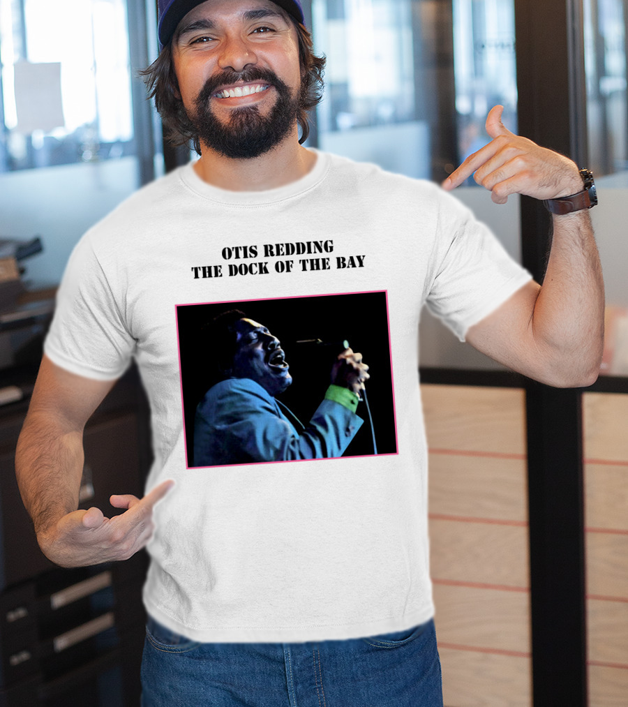 OTIS REDDING THE DOCK OF THE BAY 1968 Blue Suit Performance T-Shirt