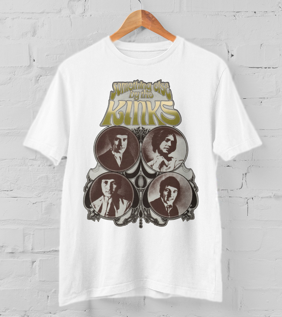 Something Else By The Kinks Album Cover With Band Members' Portraits T-Shirt