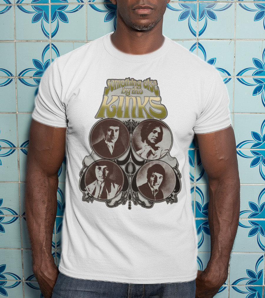 Something Else By The Kinks Album Cover With Band Members' Portraits T-Shirt