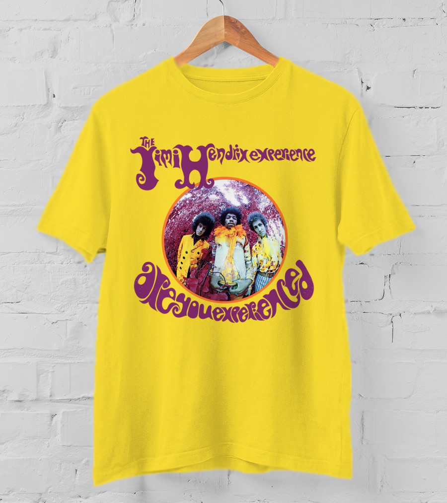 The Jimi Hendrix Experience Are You Experienced Psychedelic Band Image T-Shirt