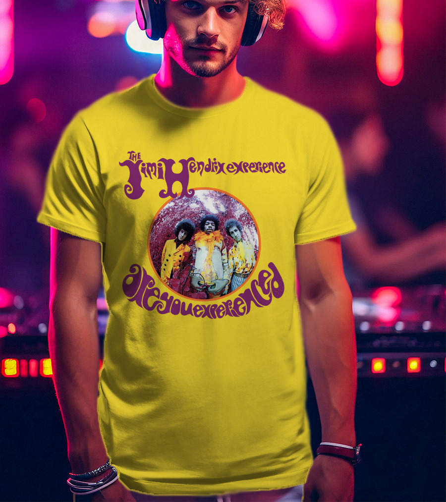The Jimi Hendrix Experience Are You Experienced Psychedelic Band Image T-Shirt