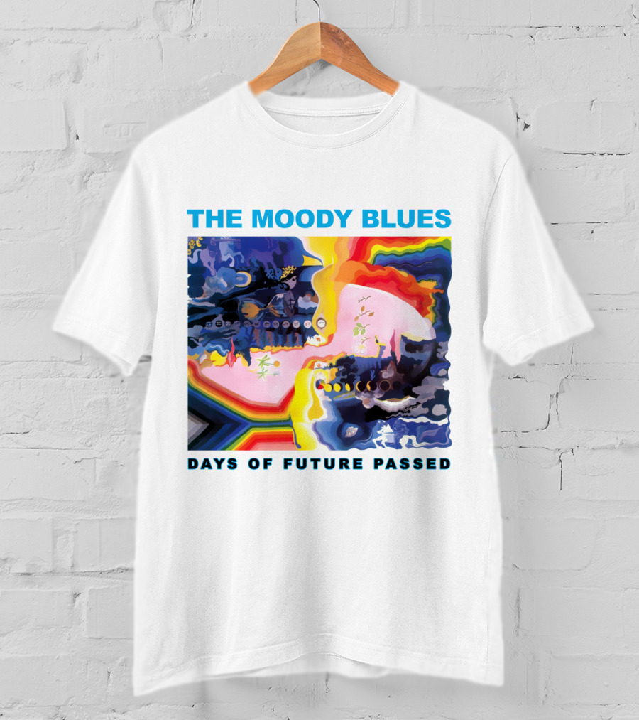 THE MOODY BLUES DAYS OF FUTURE PASSED Psychedelic Album Cover T-Shirt