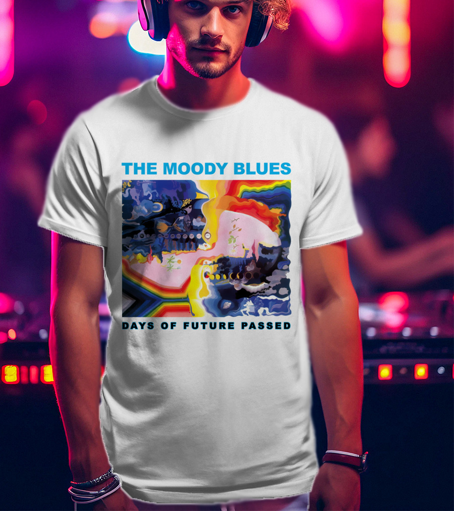 THE MOODY BLUES DAYS OF FUTURE PASSED Psychedelic Album Cover T-Shirt