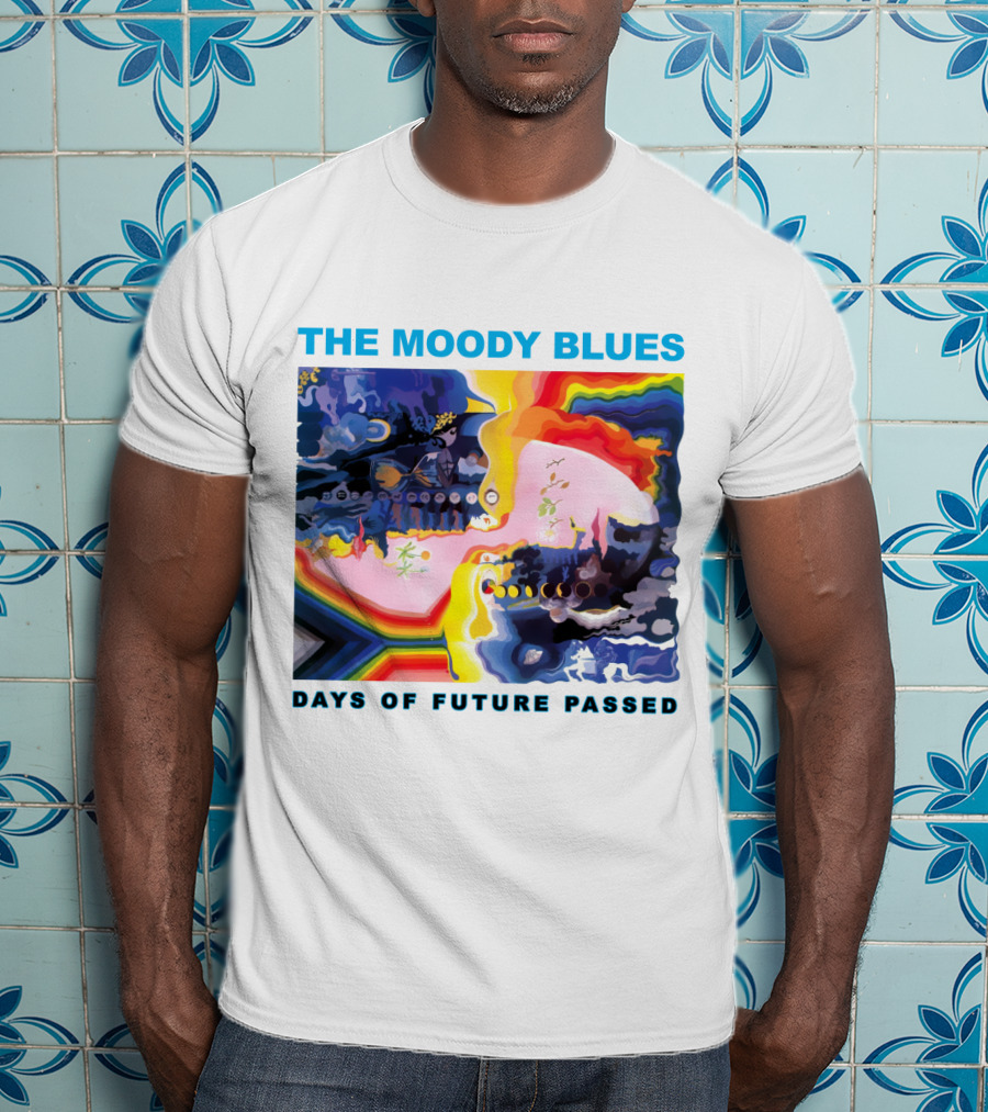 THE MOODY BLUES DAYS OF FUTURE PASSED Psychedelic Album Cover T-Shirt