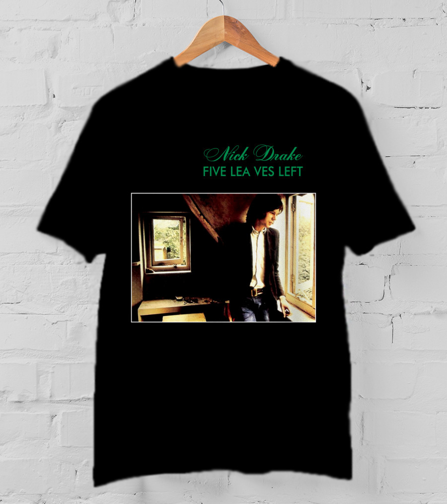 Nick Drake Five Leaves Left 1969 Album Cover T-Shirt