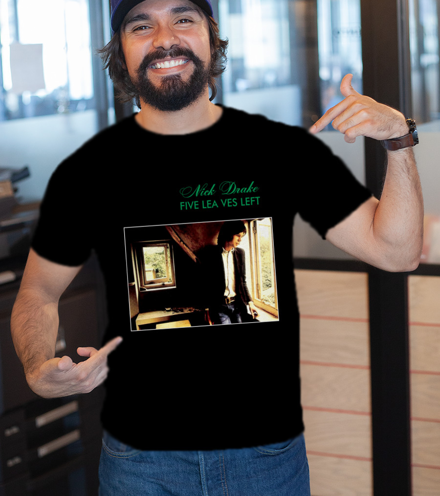 Nick Drake Five Leaves Left 1969 Album Cover T-Shirt