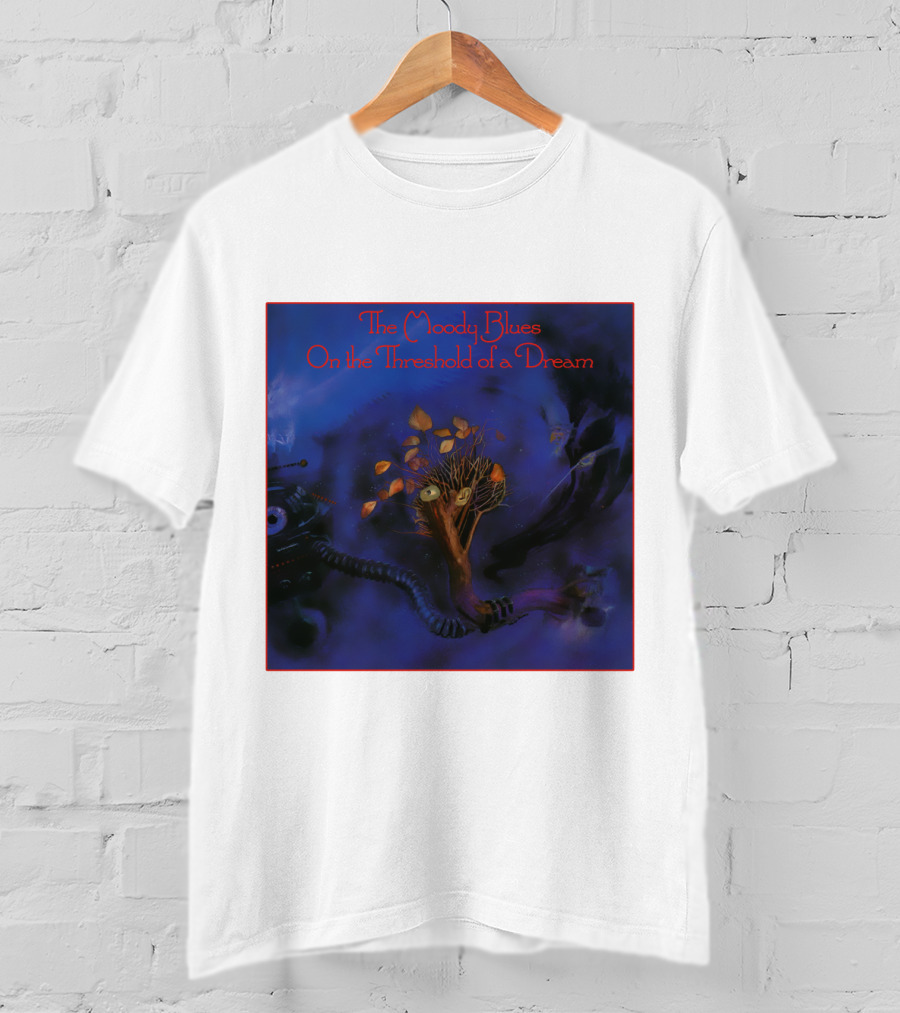 The Moody Blues On The Threshold Of A Dream Album Art With Tree And Cosmic T-Shirt
