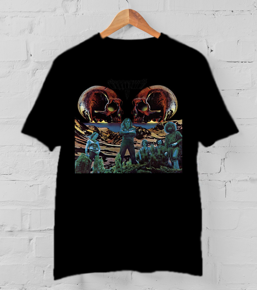 Steppenwolf Band Vintage Skull Collage T-Shirt