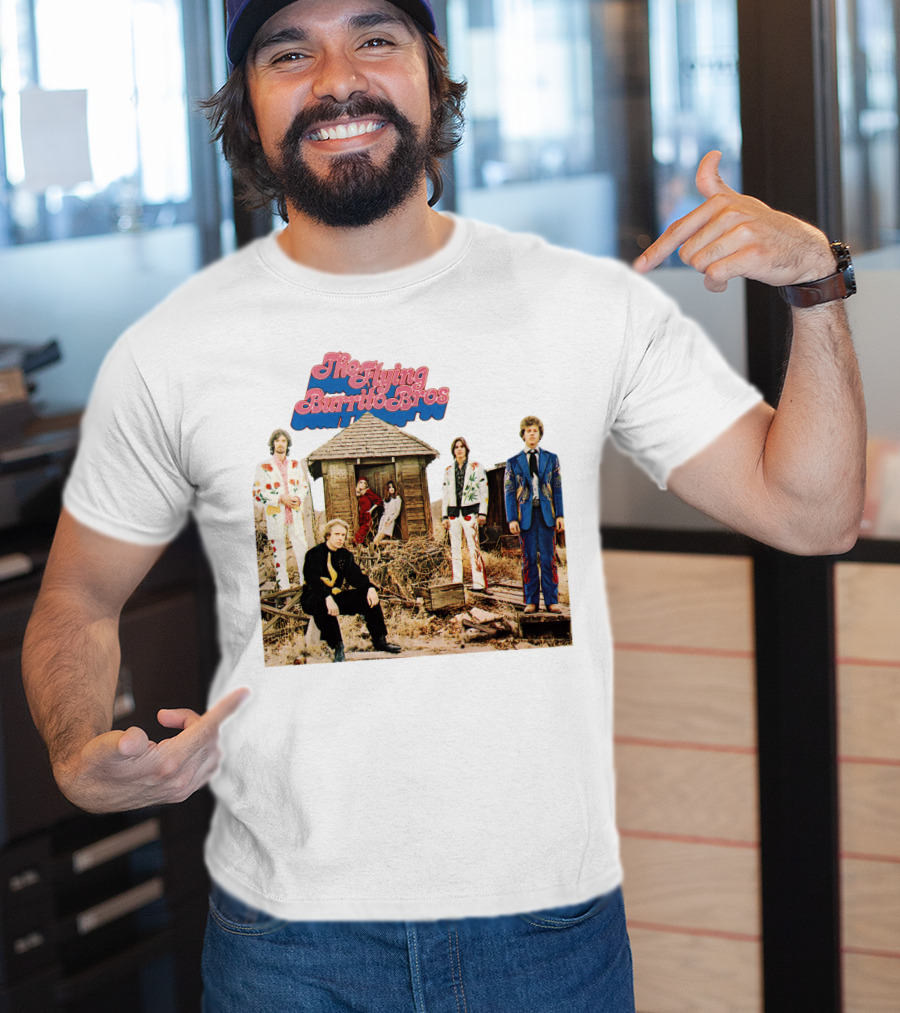 The Flying Burrito Bros The Gilded Palace Of Sin Album Cover Band Members In Colorful Suits T-Shirt