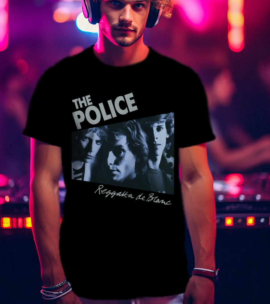 The Police Reggatta De Blanc Band Members Photo T-Shirt