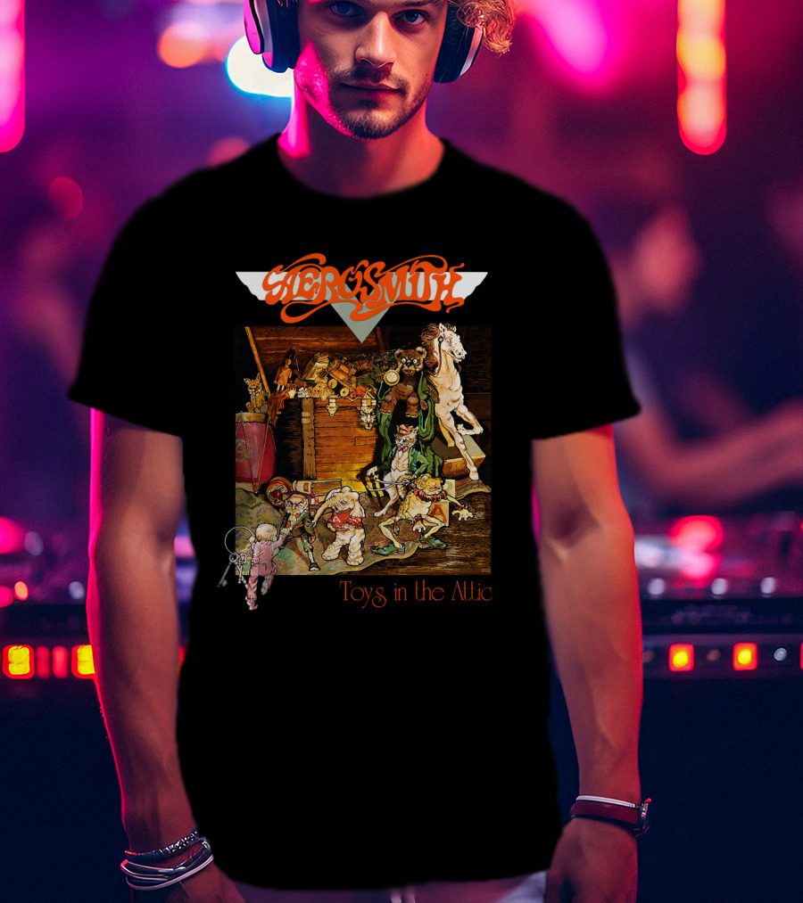 Aerosmith Toys In The Attic Album Cover T-Shirt