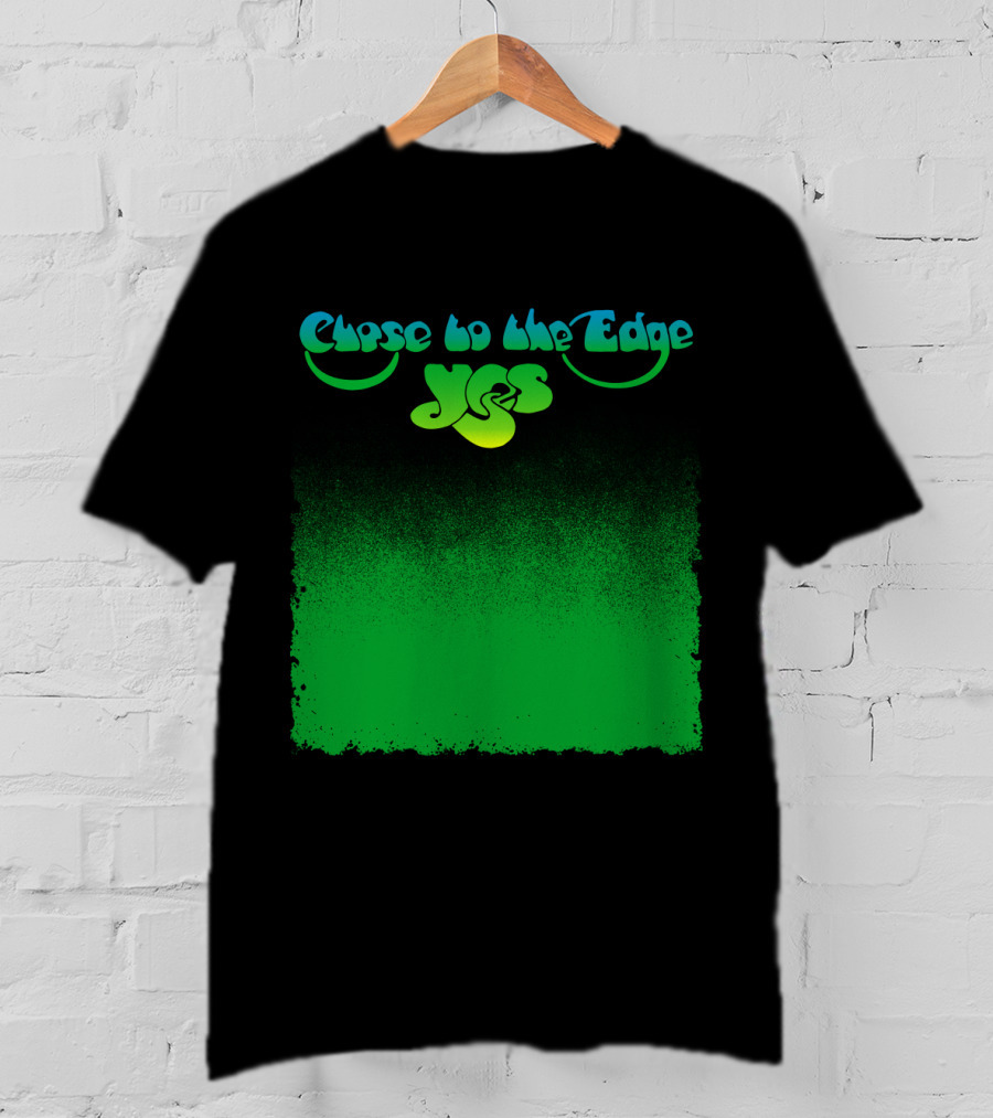 Close To The Edge Yes Logo Green Gradient T-Shirt