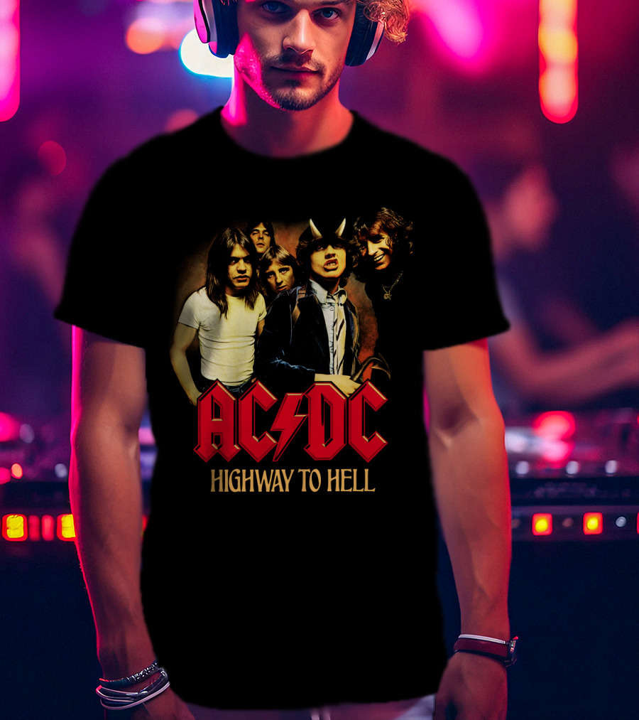 Acdc Highway To Hell Band Members T-Shirt