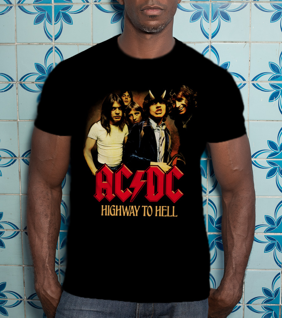 Acdc Highway To Hell Band Members T-Shirt