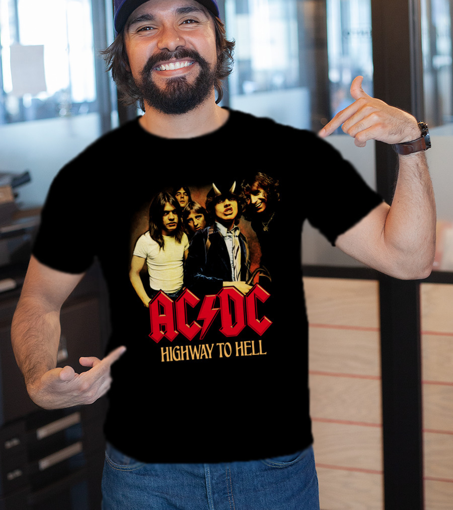 Acdc Highway To Hell Band Members T-Shirt
