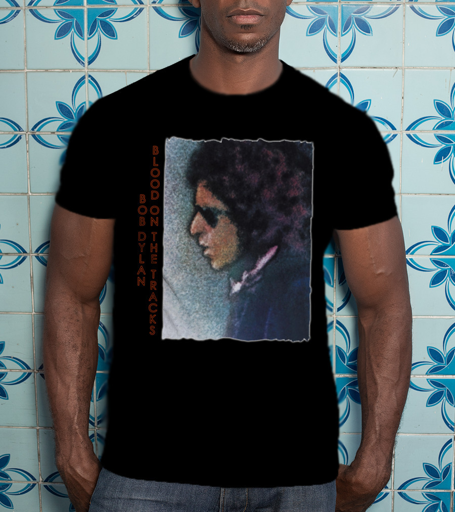 Bob Dylan Blood On The Tracks Album Cover T-Shirt