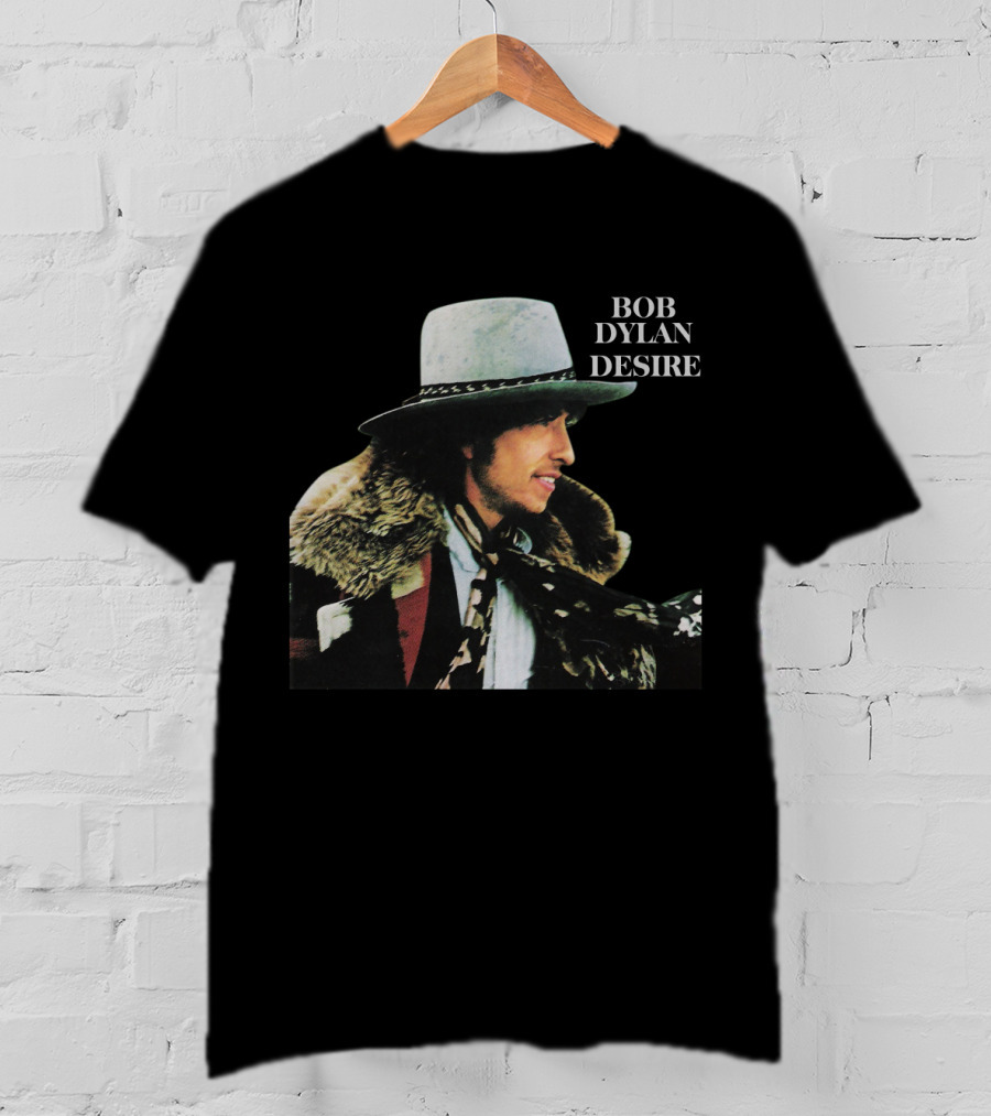 Bob Dylan Desire Fur Coat Hat 1976 Album Cover T-Shirt