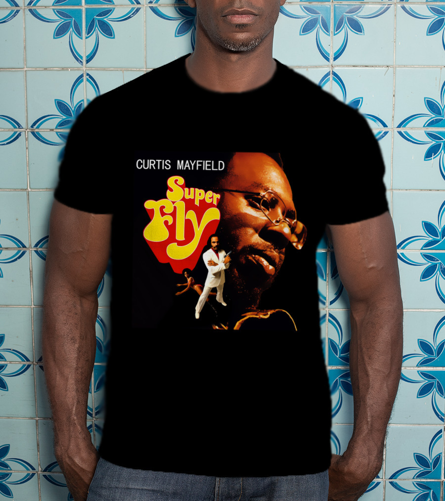 Curtis Mayfield Super Fly Classic Album Cover T-Shirt