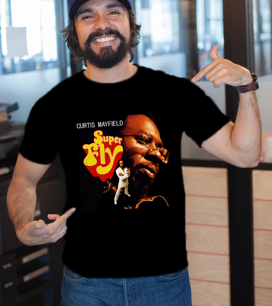 Curtis Mayfield Super Fly Classic Album Cover T-Shirt