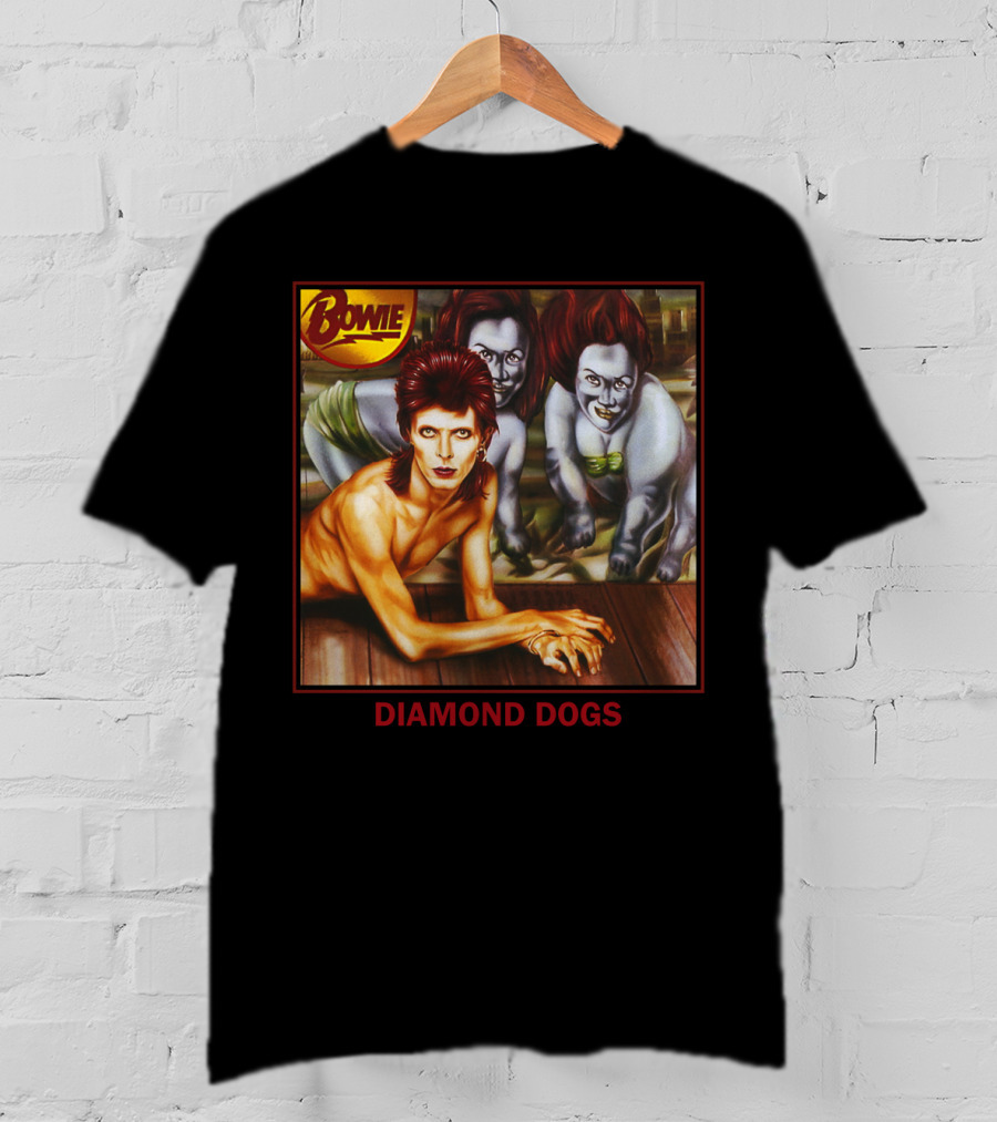 Bowie Diamond Dogs Album Cover T-Shirt