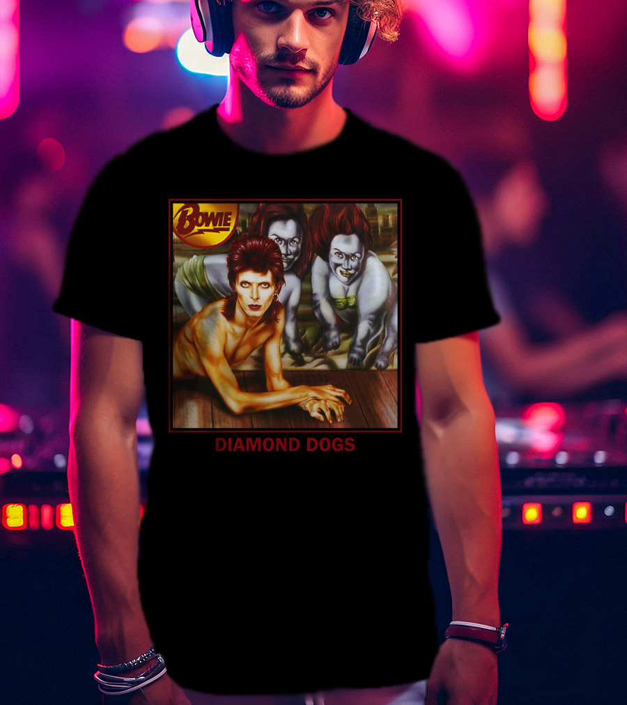 Bowie Diamond Dogs Album Cover T-Shirt