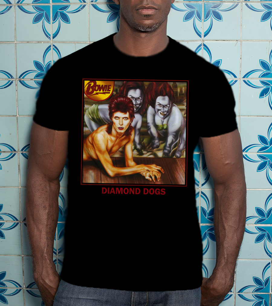 Bowie Diamond Dogs Album Cover T-Shirt