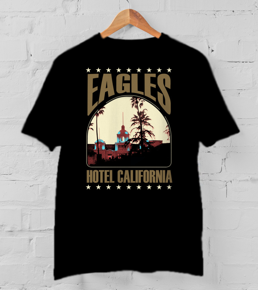 Eagles Hotel California Vintage Concert Album Art T-Shirt