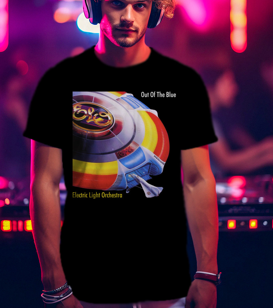 ELO Electric Light Orchestra Out Of The Blue Spaceship T-Shirt