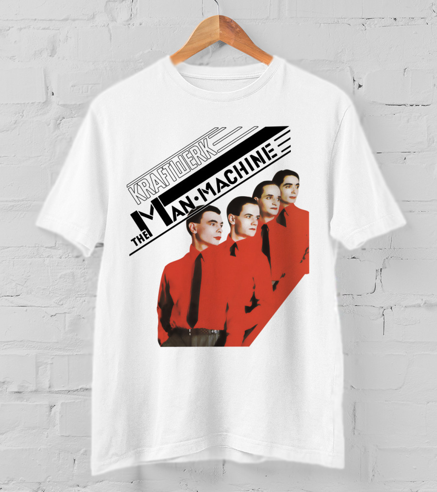 Kraftwerk The Man Machine Album Art Red Outfit Quartet T-Shirt