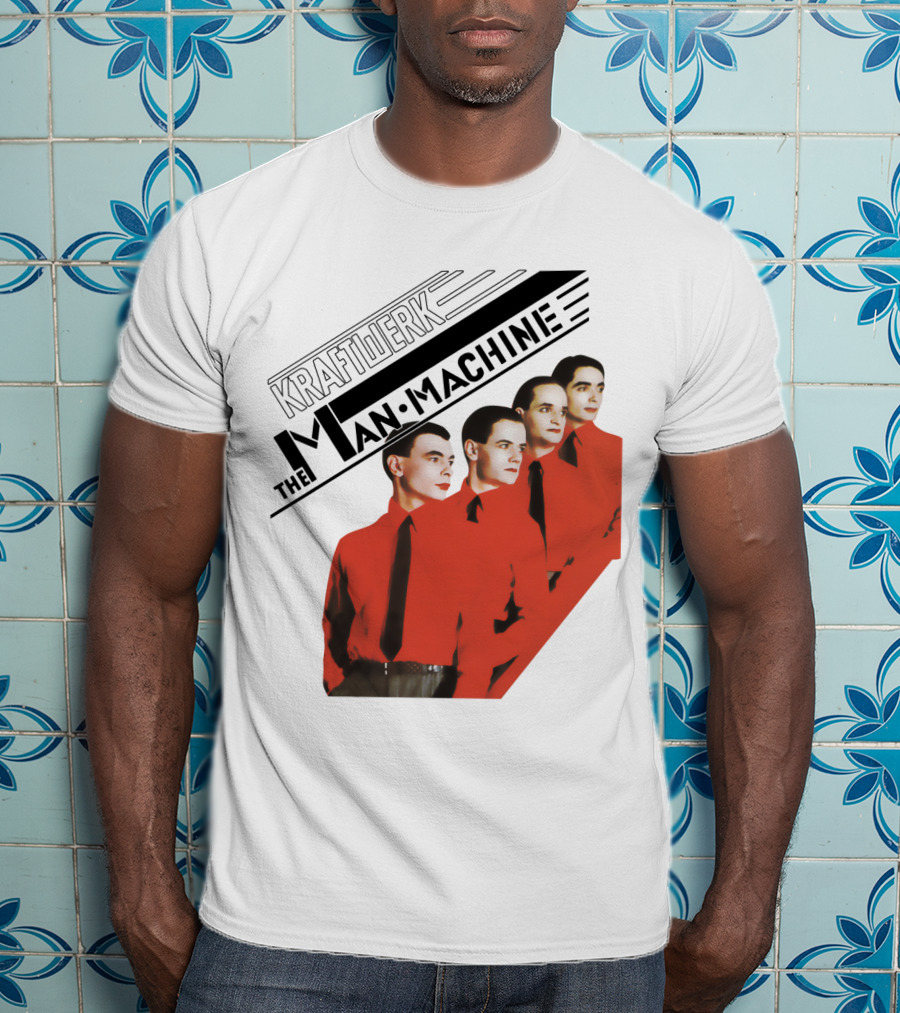 Kraftwerk The Man Machine Album Art Red Outfit Quartet T-Shirt
