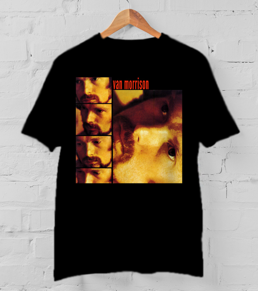 Van Morrison Moondance 1970 Album Cover Multiple Portraits T-Shirt