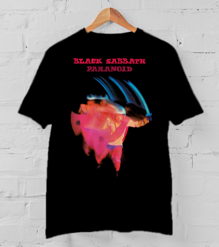Black Sabbath Paranoid 1970 Album Cover T-Shirt