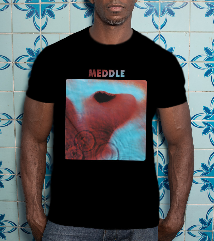 Meddle Pink Floyd 1971 Album Cover Art Ripples And Ear Theme T-Shirt