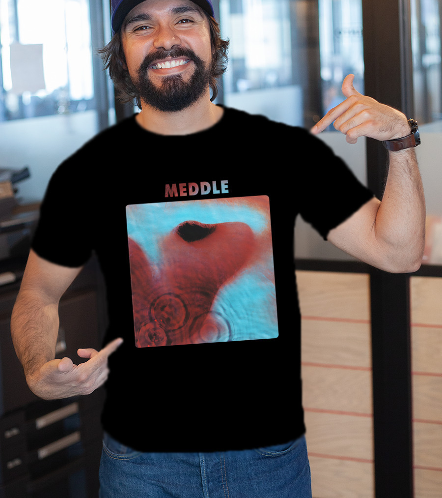 Meddle Pink Floyd 1971 Album Cover Art Ripples And Ear Theme T-Shirt