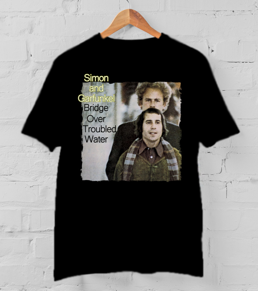 Simon And Garfunkel Bridge Over Troubled Water 1970 Album Cover T-Shirt