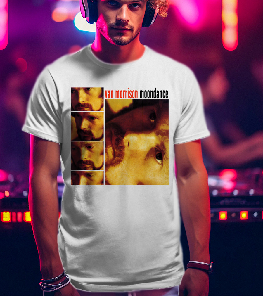 Van Morrison Moondance 1970 Album Cover T-Shirt