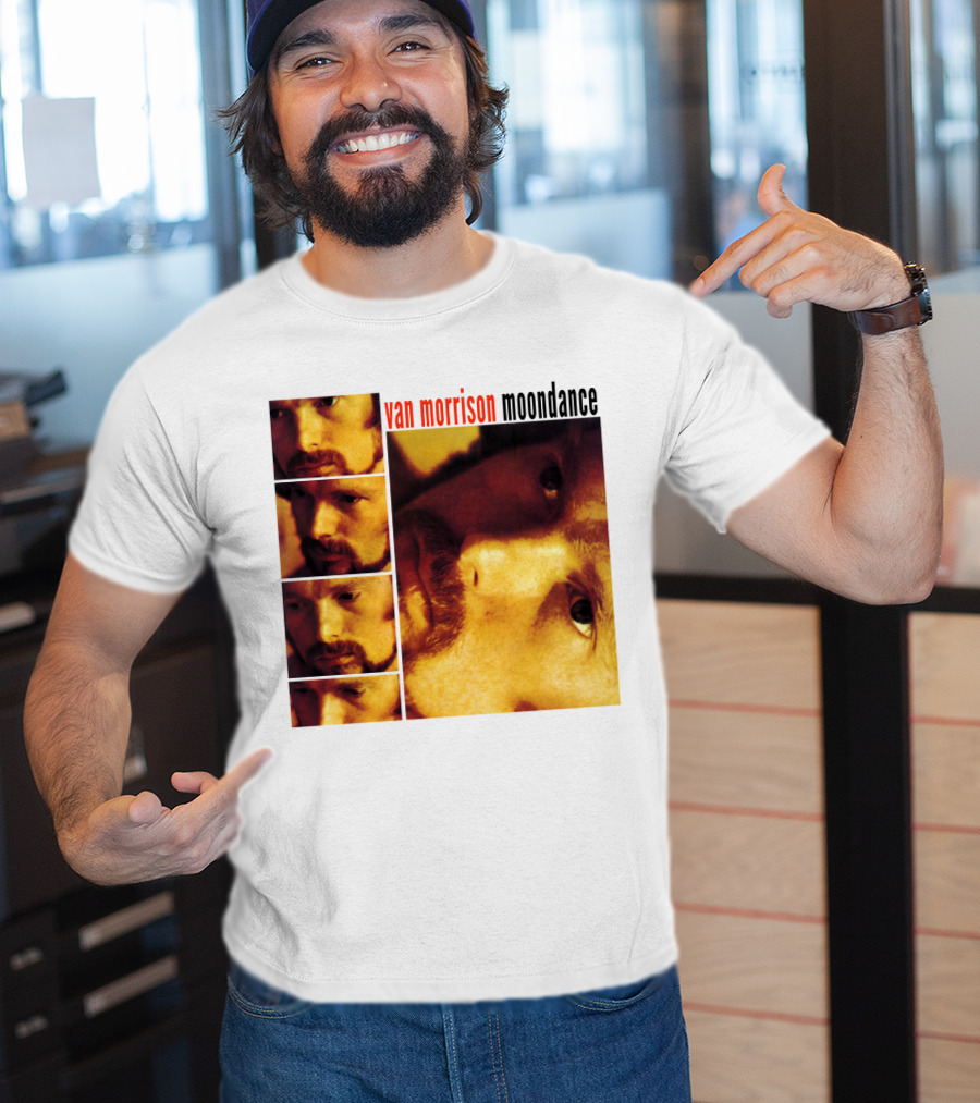 Van Morrison Moondance 1970 Album Cover T-Shirt