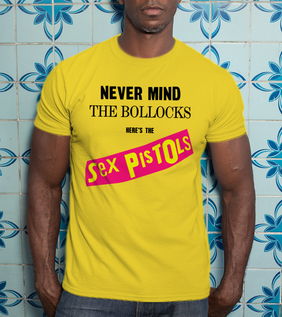 Never Mind The Bollocks Here's The Sex Pistols Classic Punk Rock Album Cover T-Shirt