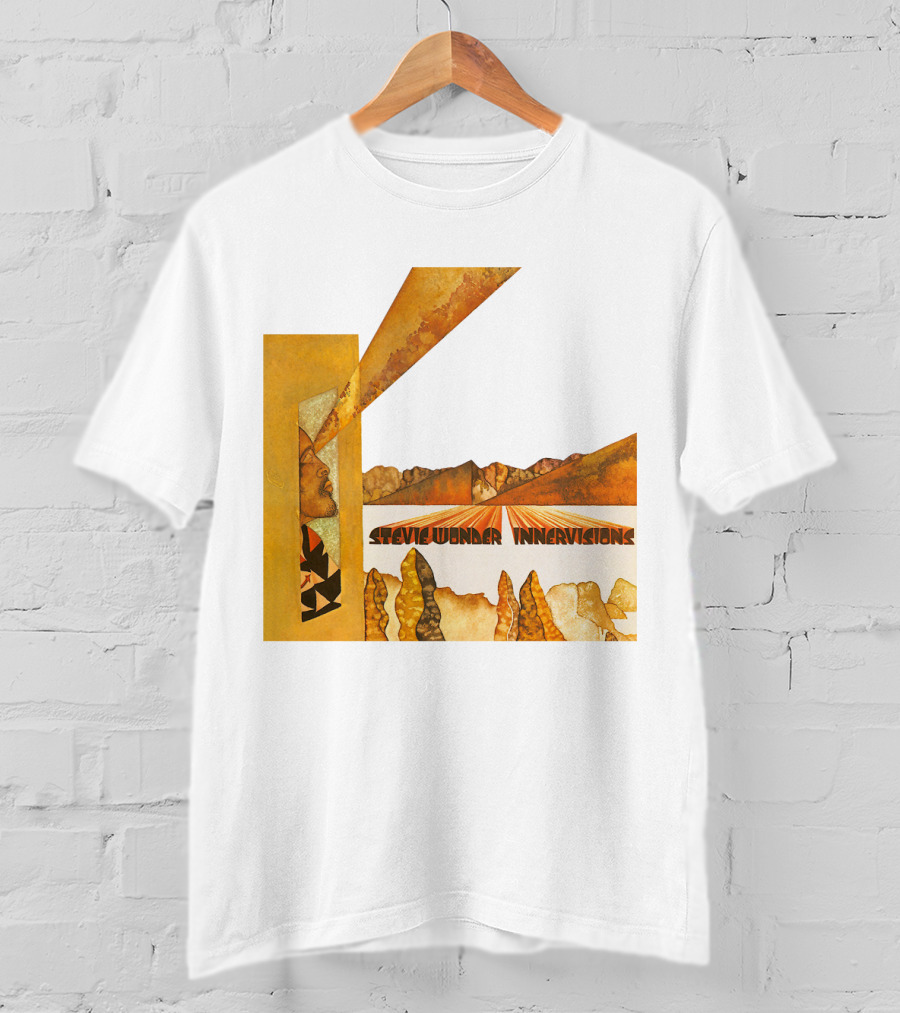 Stevie Wonder Innervisions Album Art Landscape Motif T-Shirt