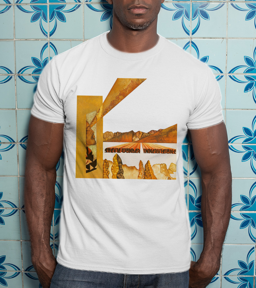 Stevie Wonder Innervisions Album Art Landscape Motif T-Shirt