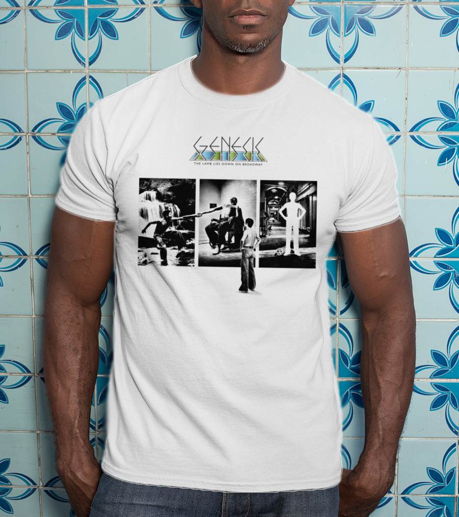Genesis The Lamb Lies Down On Broadway Vintage Album Cover Montage T-Shirt