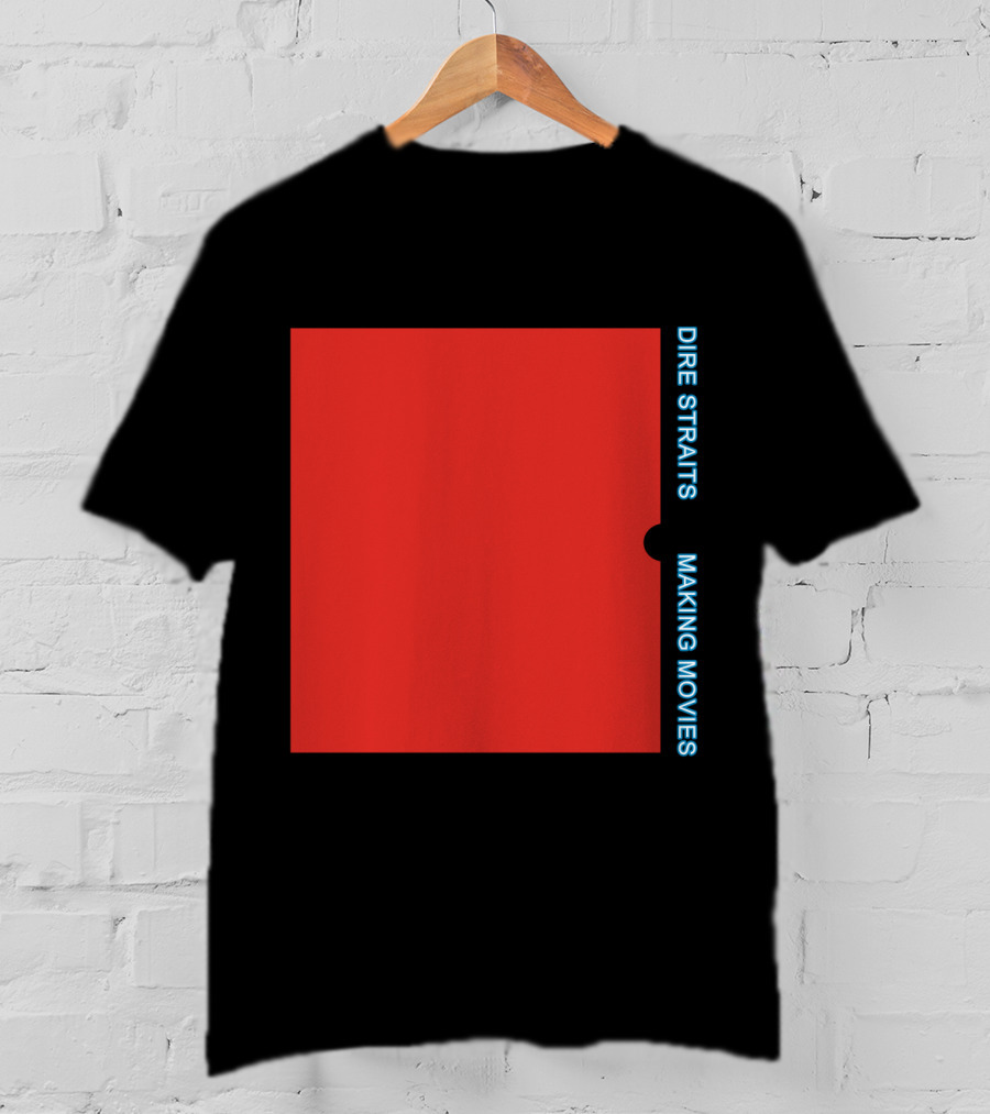 Dire Straits Making Movies Album Cover Red Rectangle T-Shirt