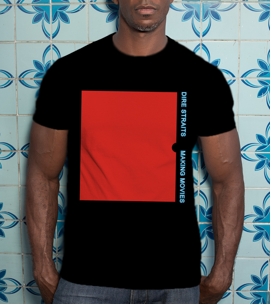 Dire Straits Making Movies Album Cover Red Rectangle T-Shirt