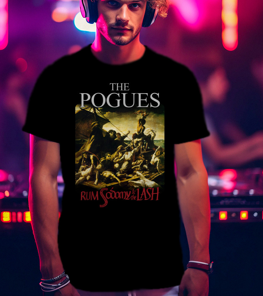The Pogues Rum Sodomy And The Lash Album Cover Artwork T-Shirt